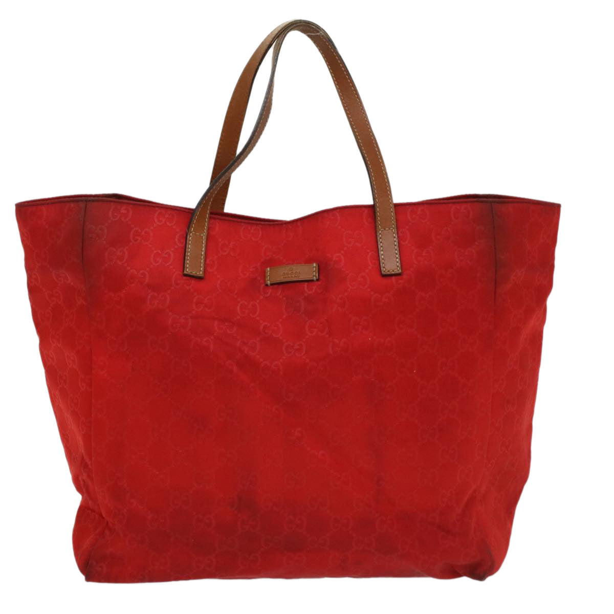 Luxury Gucci GG Canvas Tote Bag Red 282439  54331