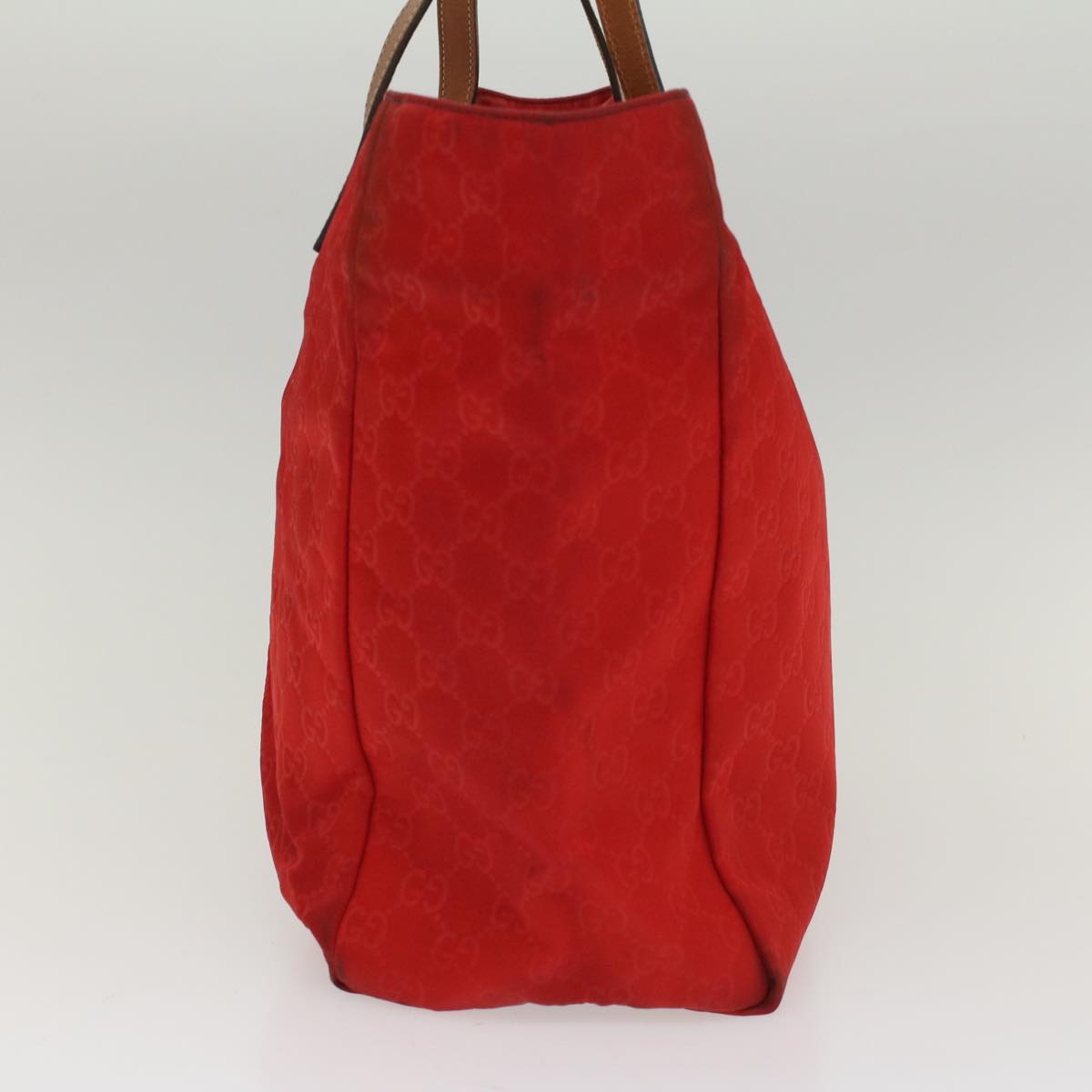 Luxury Gucci GG Canvas Tote Bag Red 282439  54331