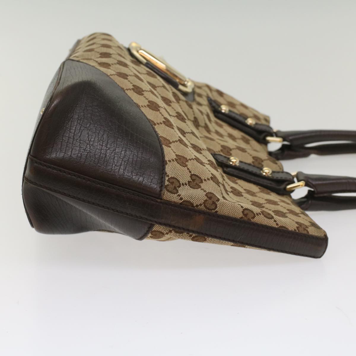Luxury Gucci GG Canvas Web Sherry Line Tote Bag Beige Red Green 137385  54334