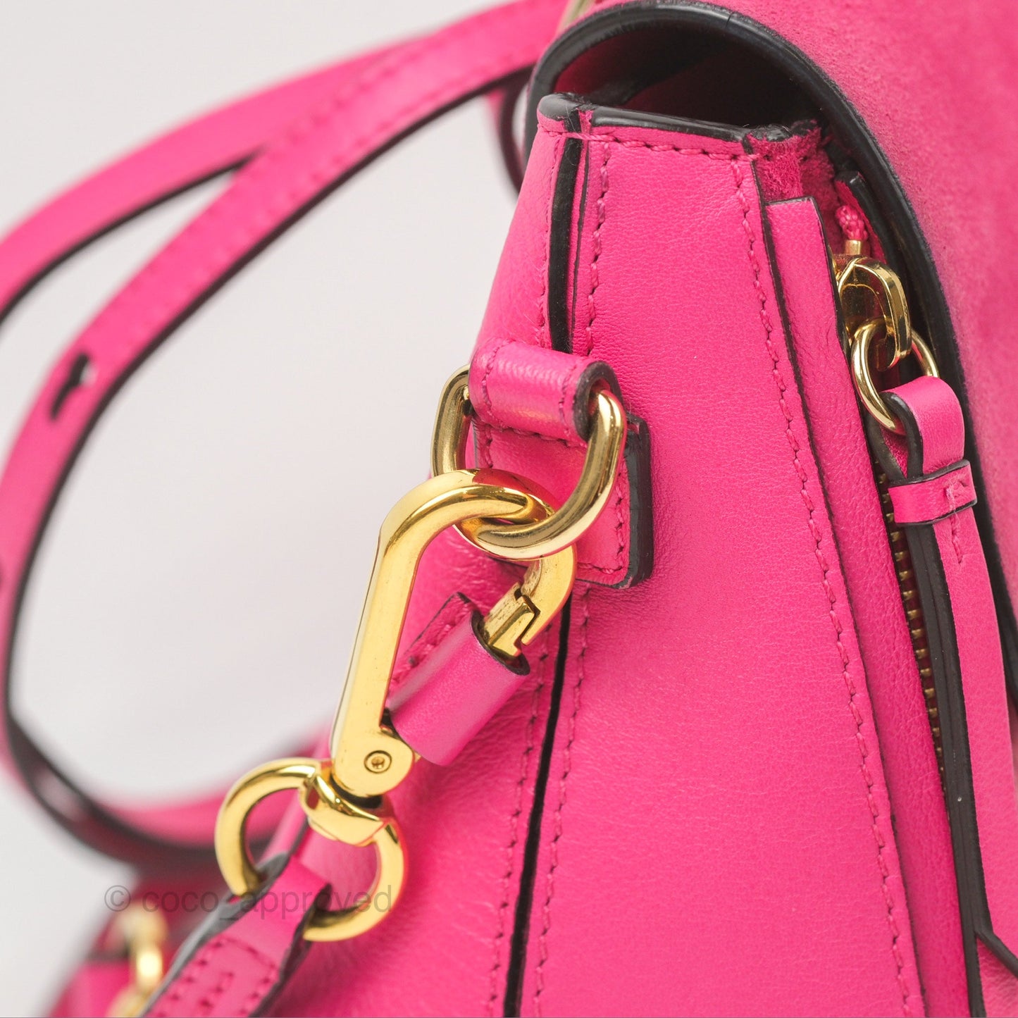 Chloé Mini Faye Backpack Hot Pink