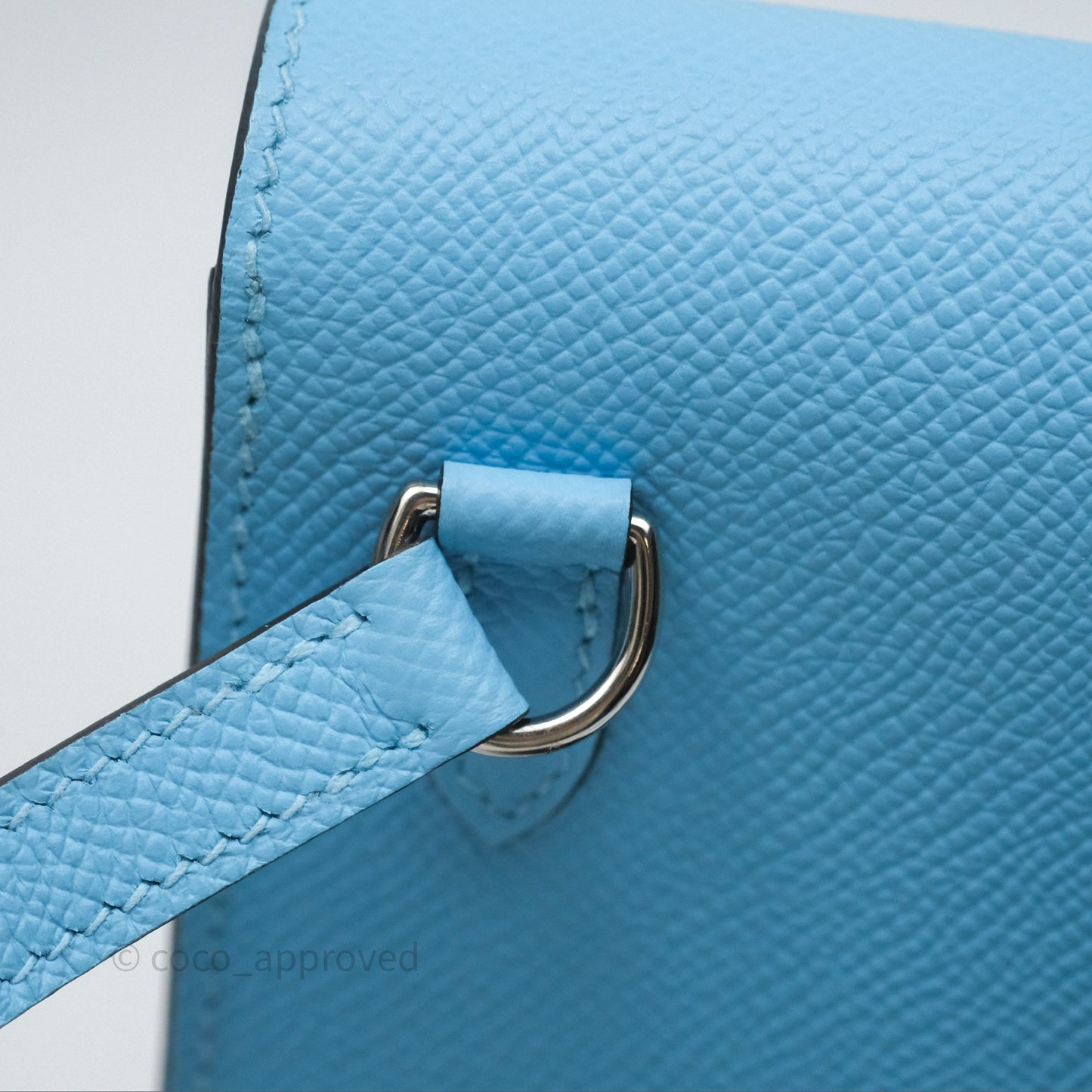 Hermès Hermesnap Wallet Epsom Celeste 7N Palladium Hardware