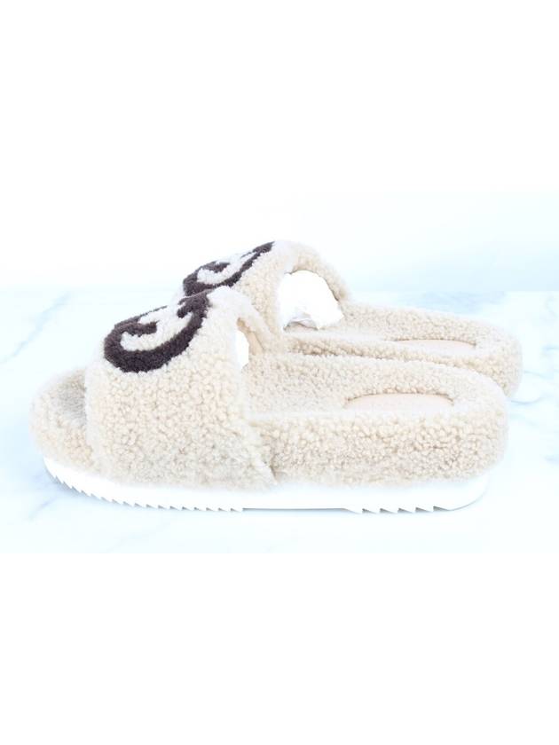 Luxury Gucci Trending 2025 GG fleece slippers 7 5 265