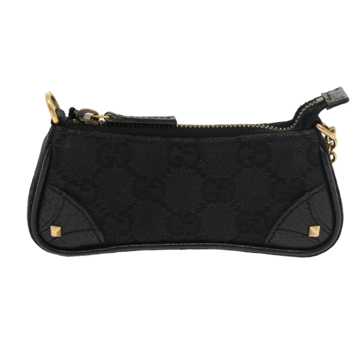 Luxury Gucci GG Canvas Coin Purse Black 120973 1669  54454
