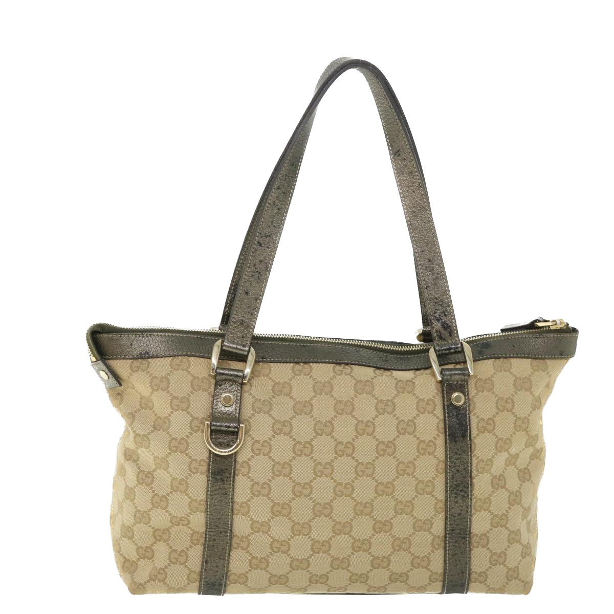 Luxury Gucci GG Canvas Tote Bag Beige 141470  54456