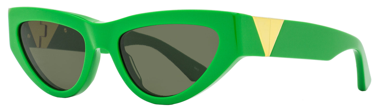 Luxury Bottega Veneta Women's Cat Eye Sunglasses BV1176S 003 Green 55mm
