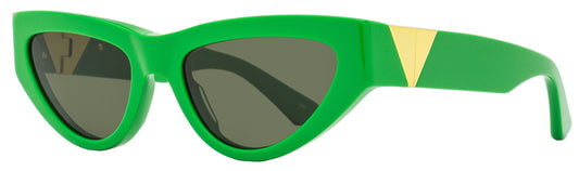 Luxury Bottega Veneta Women's Cat Eye Sunglasses BV1176S 003 Green 55mm