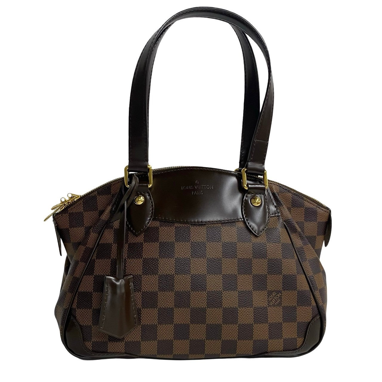 LOUIS VUITTON Handbag N41117 leather Brown Damier Verona PM