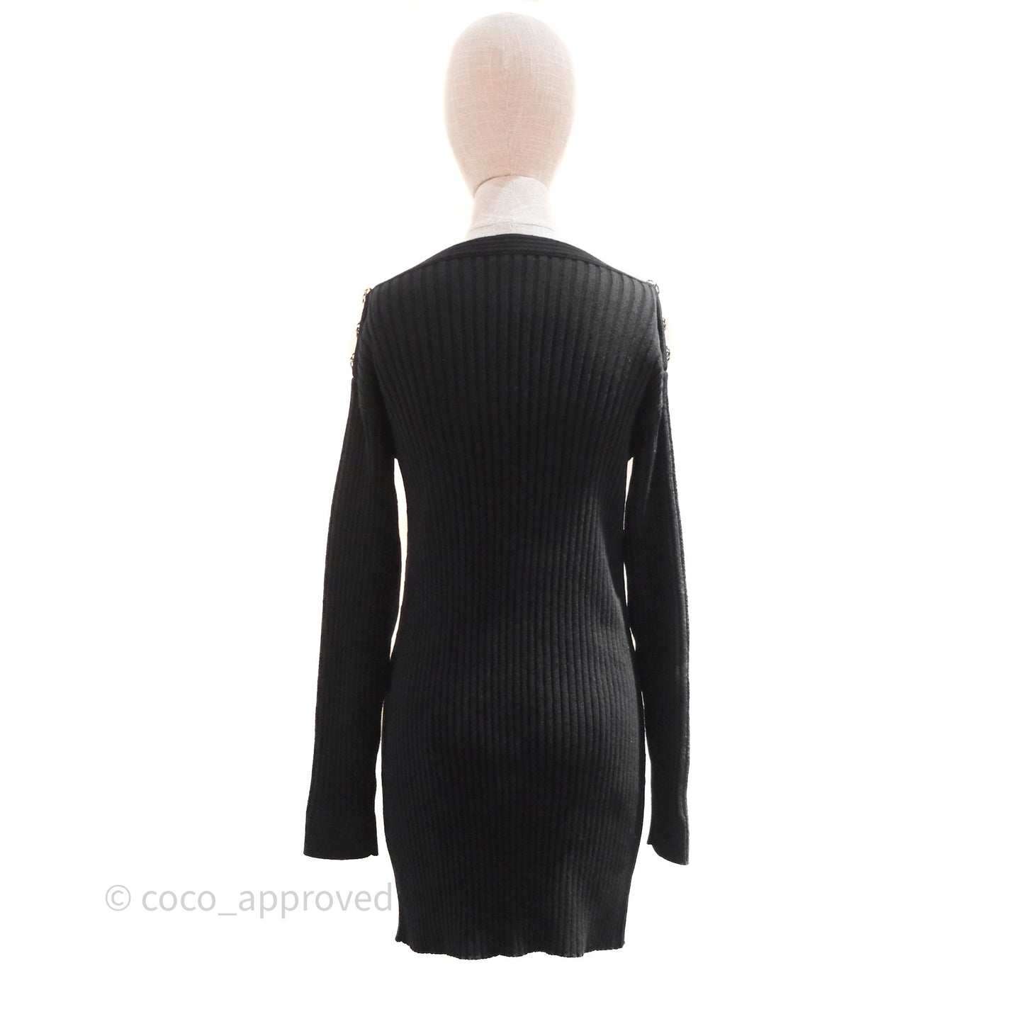 Chanel Knit Dress Black Size 34