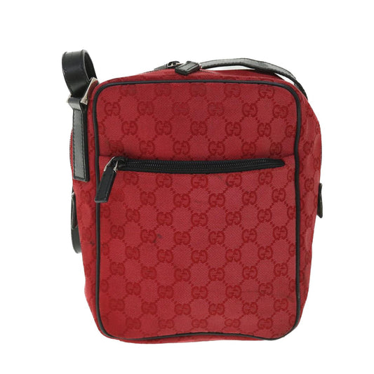 Luxury Gucci GG Canvas Shoulder Bag Red 018 1612 200047  54533