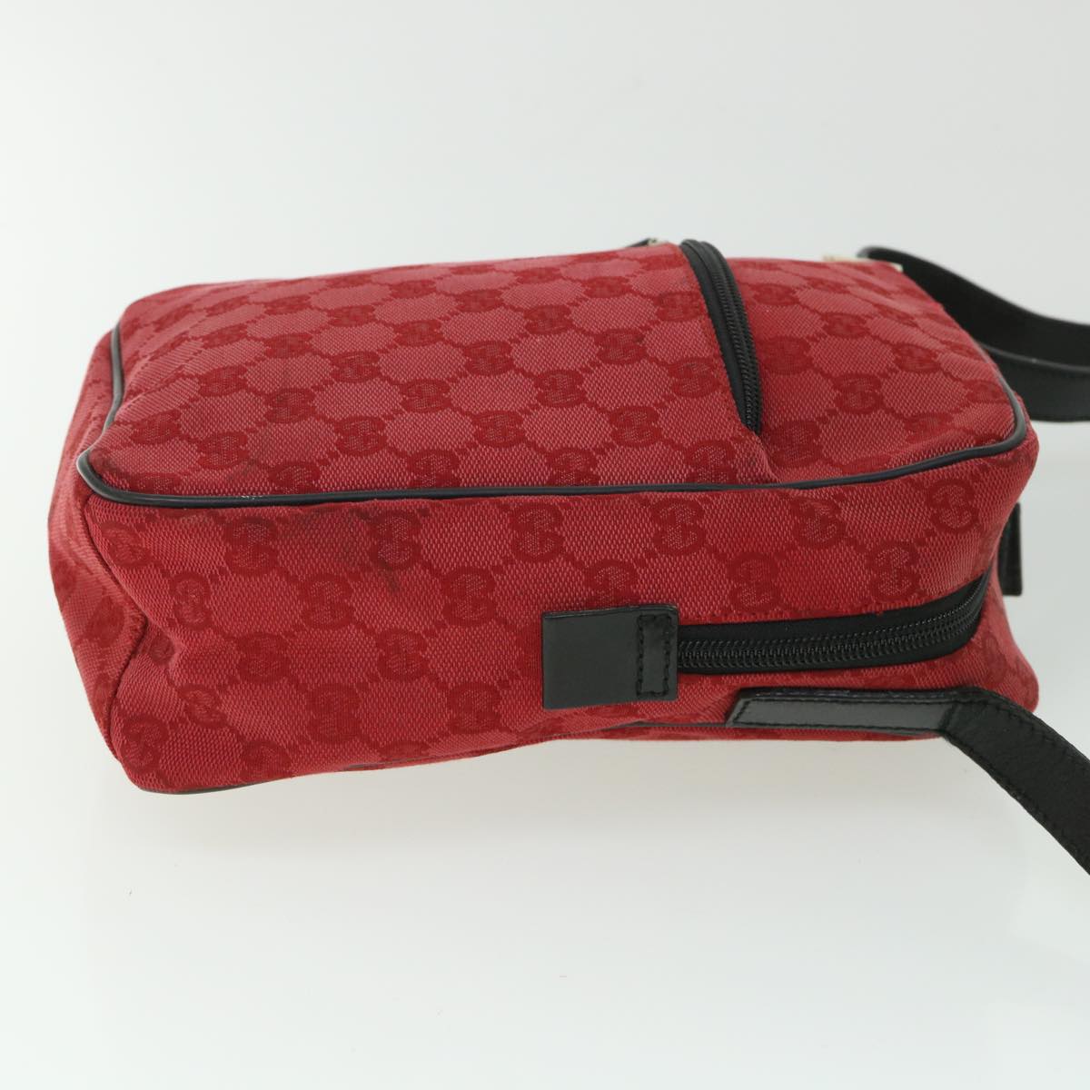 Luxury Gucci GG Canvas Shoulder Bag Red 018 1612 200047  54533