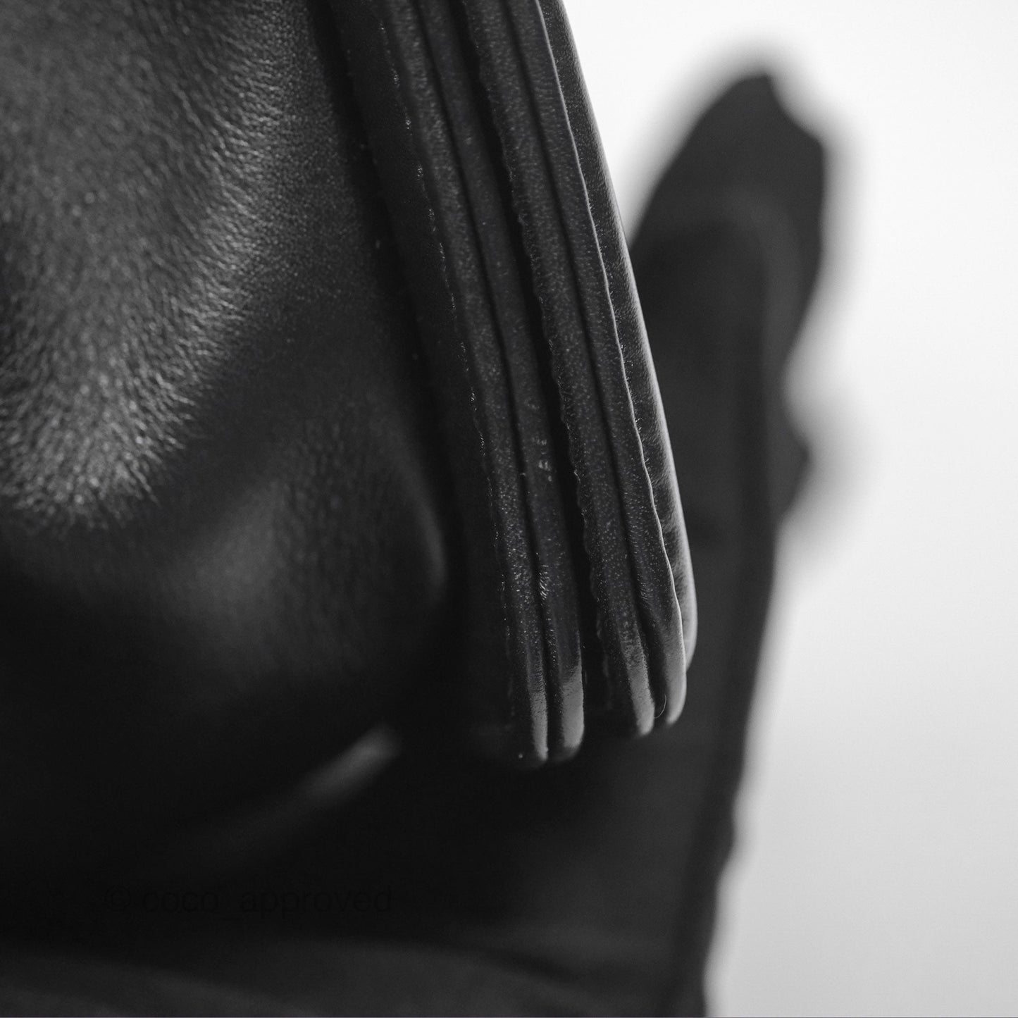 Chanel Small Boy Black Calfskin Aged Gold Hardware