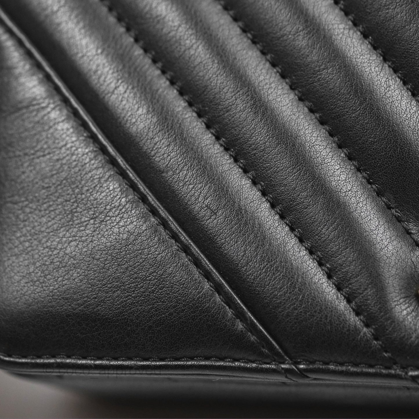 Chanel Small Statement Chevron Flap Bag Black Calfskin Gold Hardware