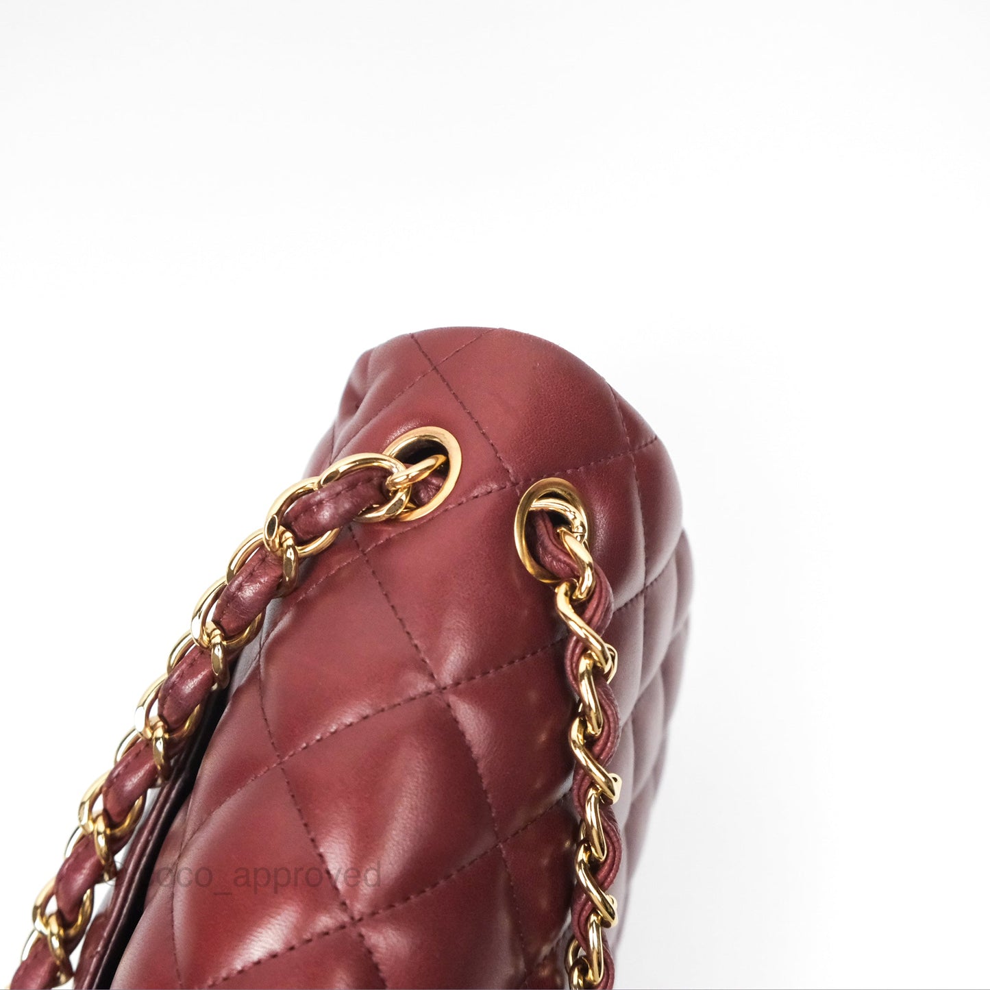 Chanel Jumbo Double Flap Burgundy Lambskin Gold Hardware
