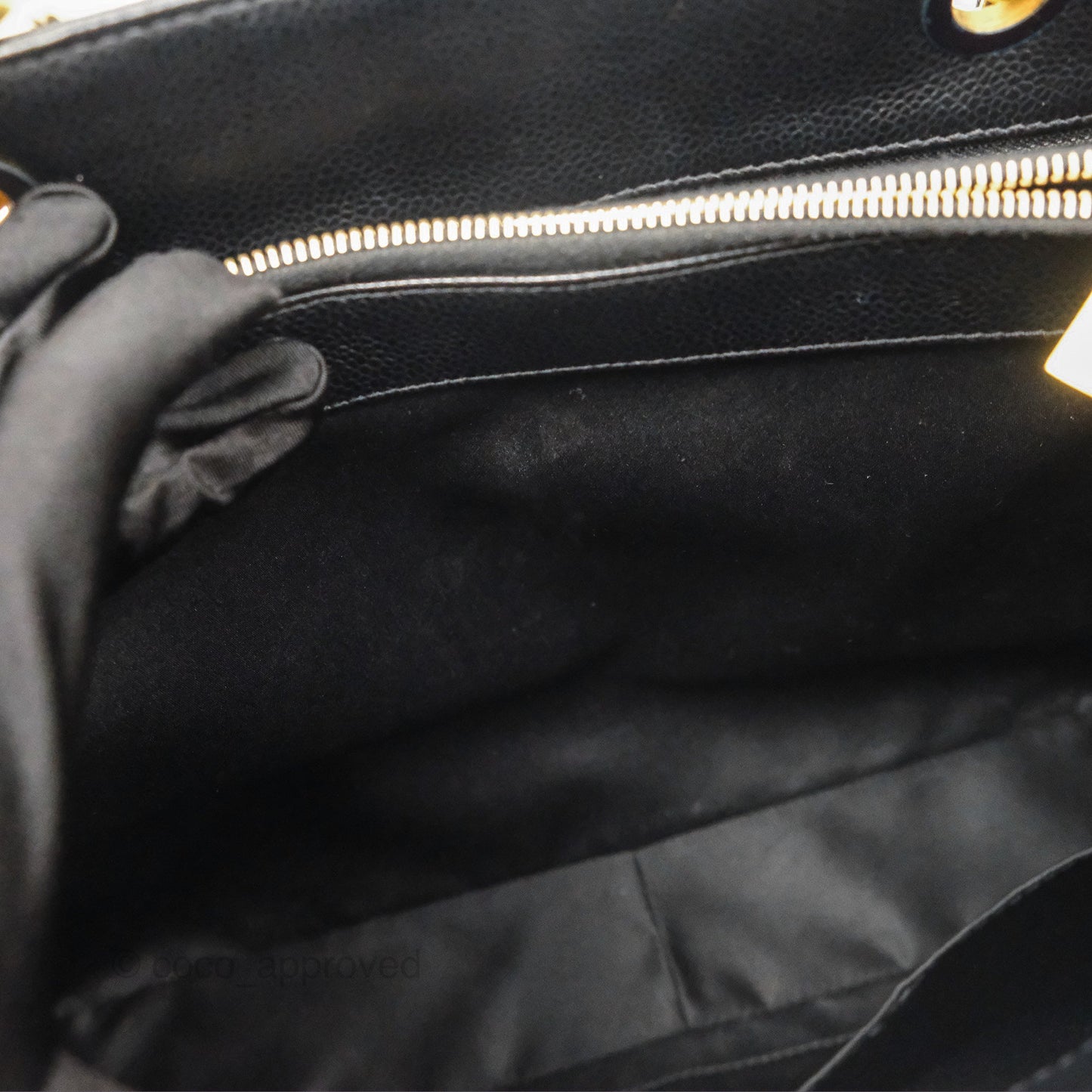 Chanel GST Black Caviar Gold Hardware