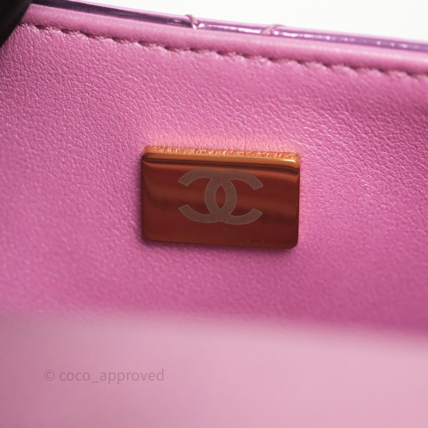 Chanel Hollywood Boulevard Flap with Star Coin Purse Lilac Pink Metallic Mirror Calfskin 24C