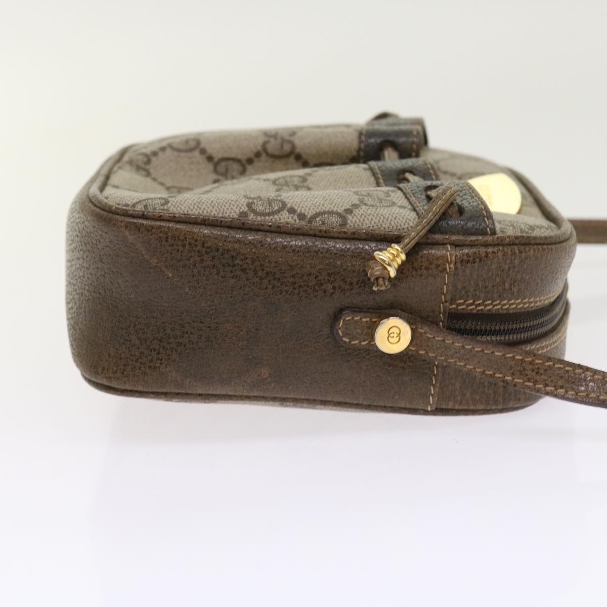 Luxury Gucci GG Supreme Shoulder Bag PVC Leather Beige  54691