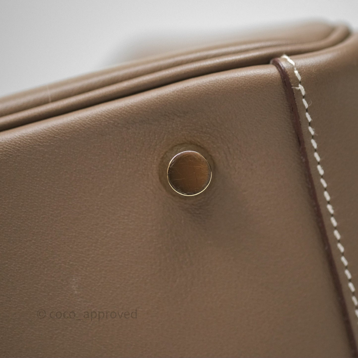 Hermès Lindy 30 Etoupe 18 Swift Gold Hardware
