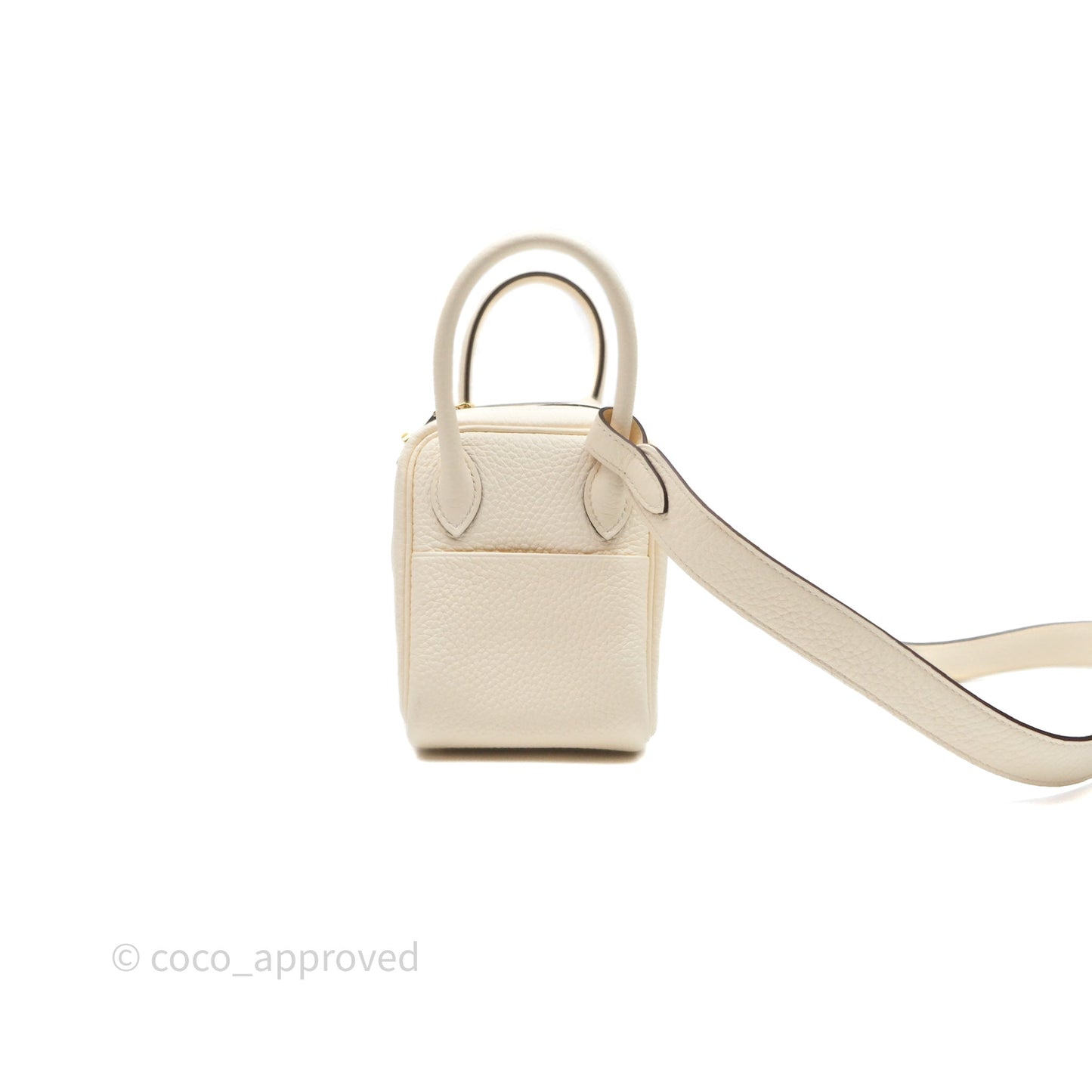 Hermès Mini Lindy 20 Nata I2 Clemence Gold Hardware