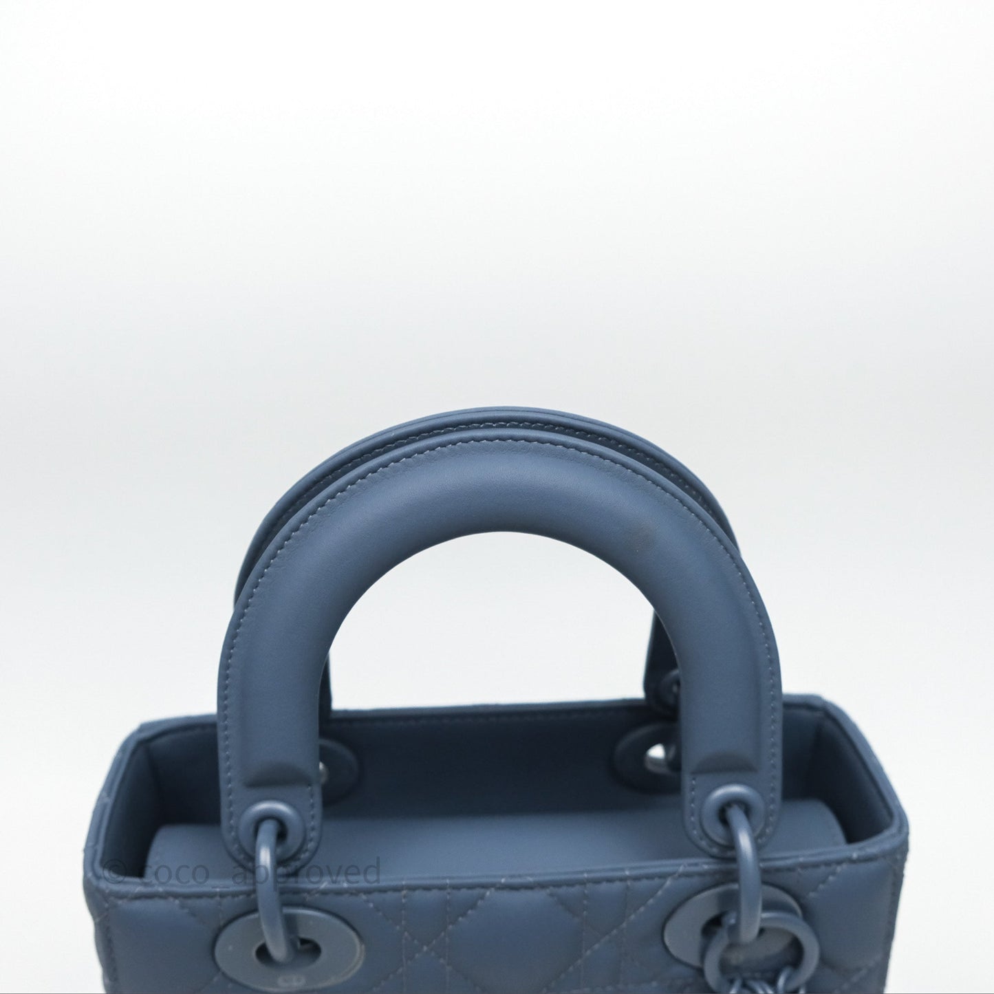Christian Dior Small My ABCDior Lady Dior UltraMatte Calfskin Cannage Dark Blue