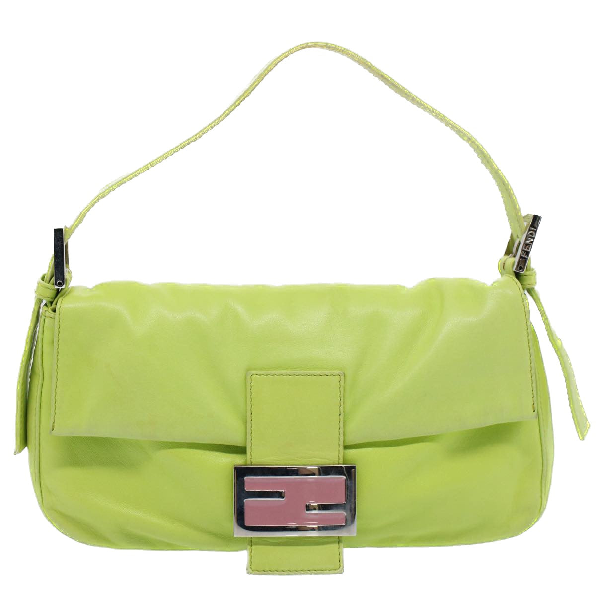 Luxury FendiMamma bucket Shoulder Bag Leather Green 2318 26424 00854704
