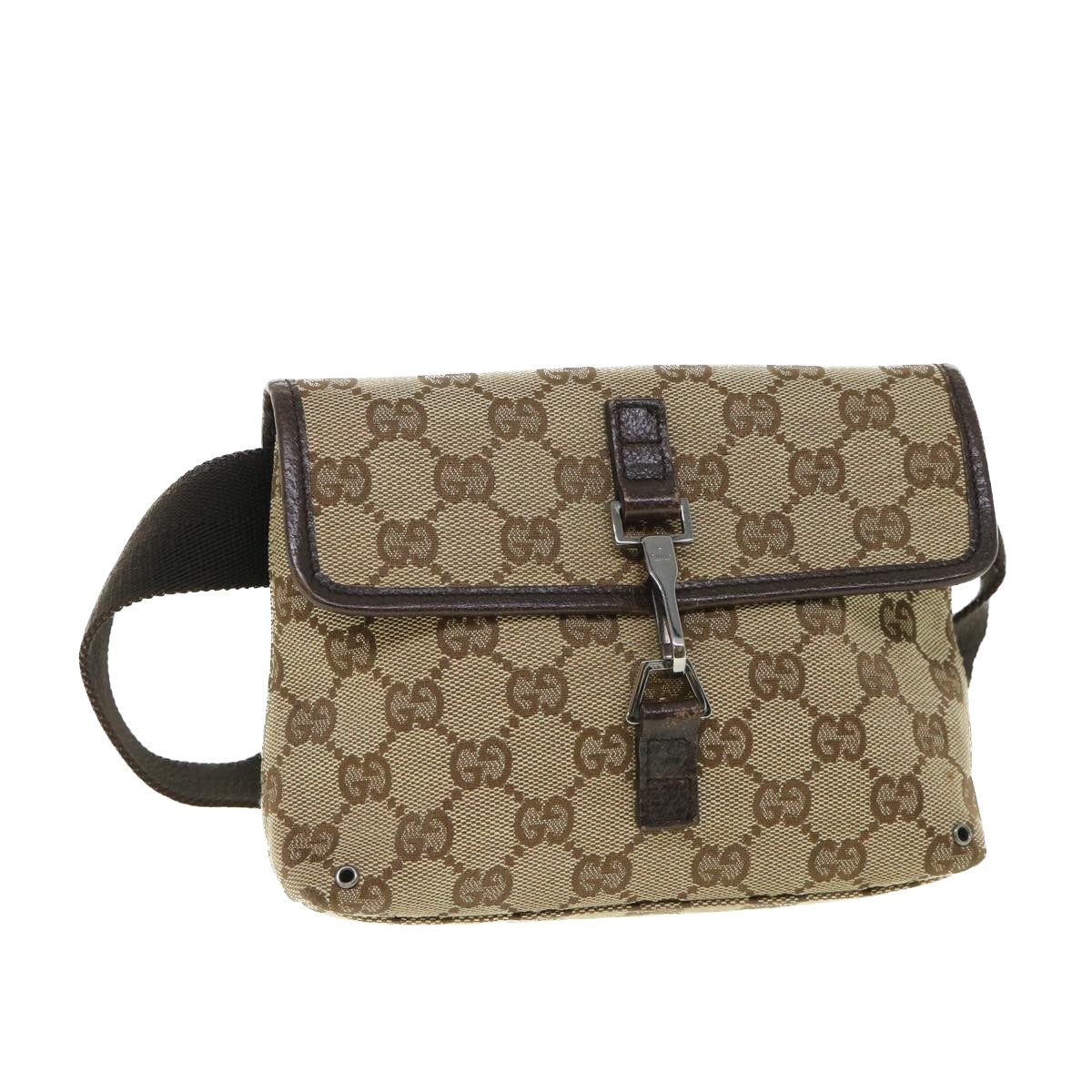 Luxury Gucci GG Canvas Waist bag Beige 92543  54743