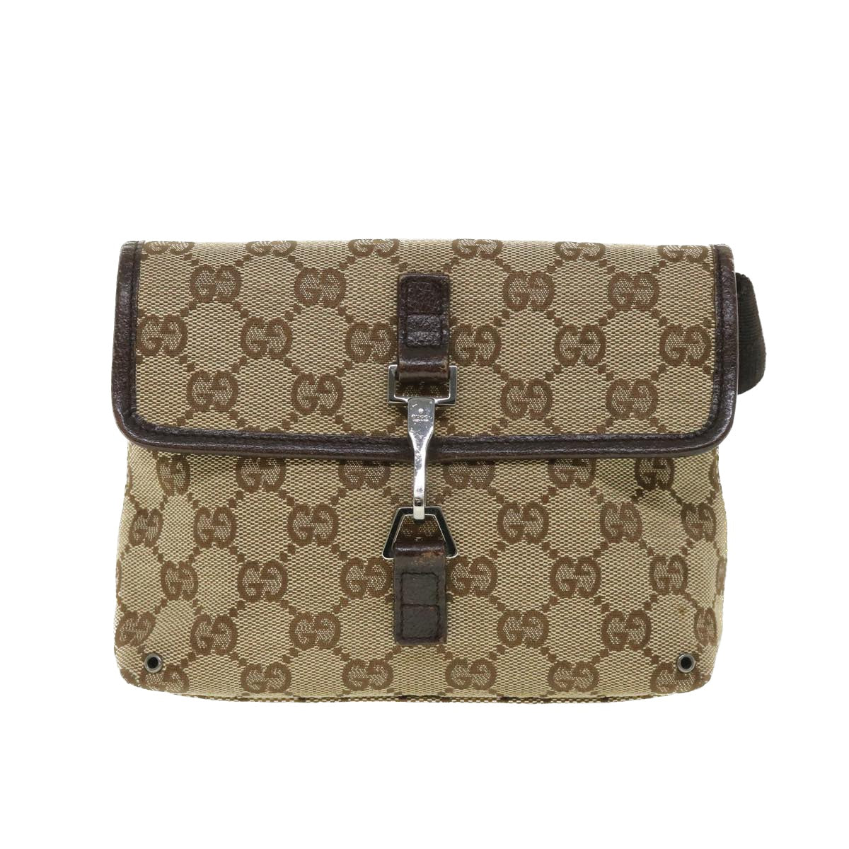 Luxury Gucci GG Canvas Waist bag Beige 92543  54743