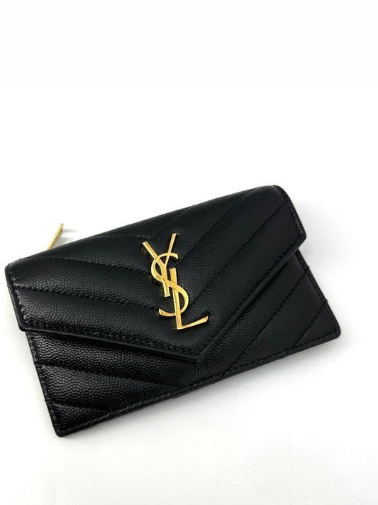 Luxury Saint Laurent Envelope zipper card wallet
