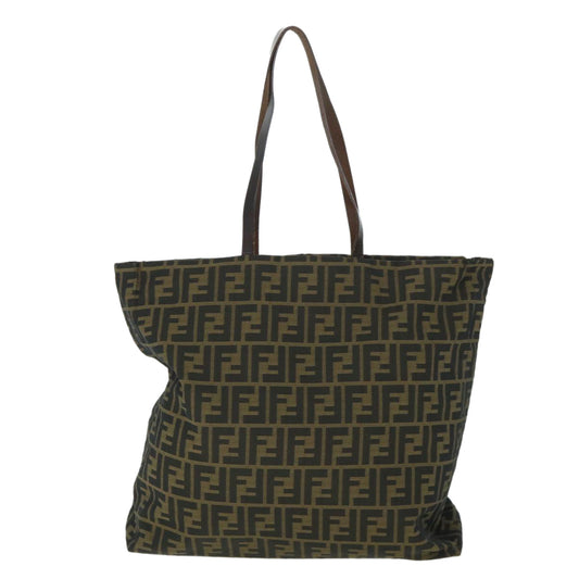 Luxury FendiZucca Canvas Tote Bag Brown54796