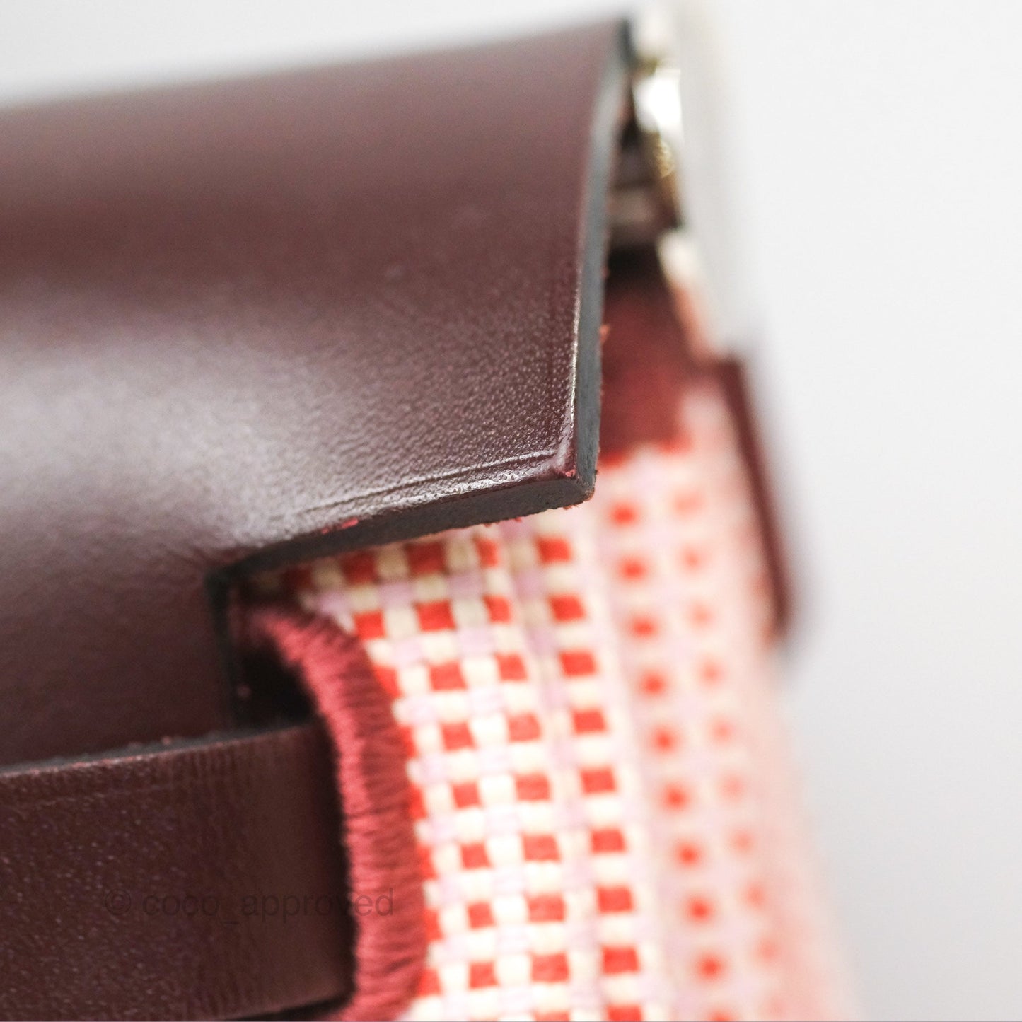 Hermès Herbag Retourne Zip 31 Ecru/Brique/Mauve Pale/Rouge Sellier Canvas Palladium Hardware