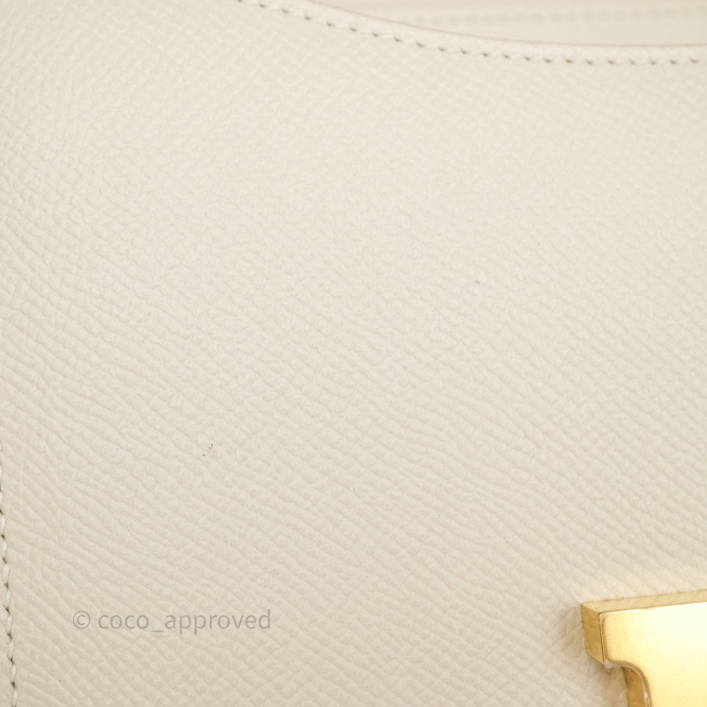 Hermès Constance 24 Craie 10 Epsom Gold Hardware