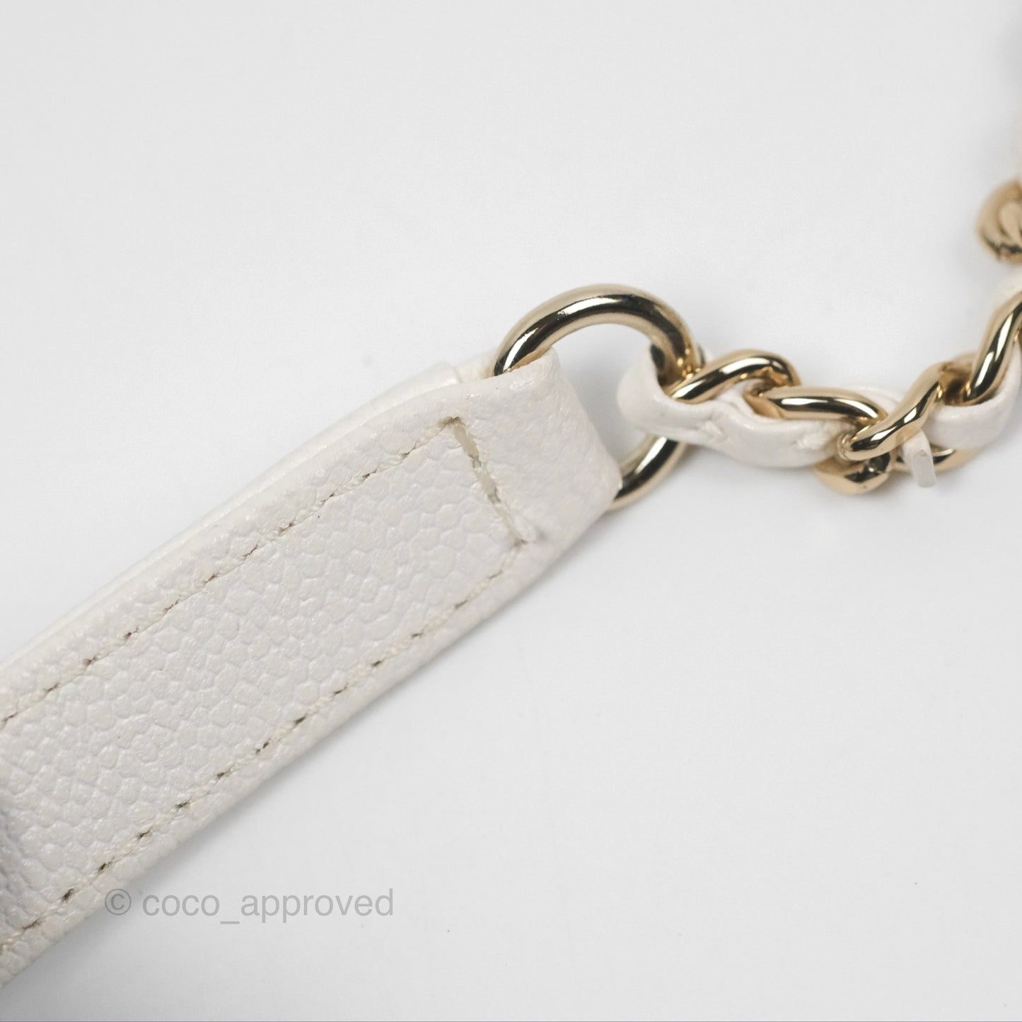 Chanel Quilted Small Business Affinity Flap White Caviar Gold Hardware
