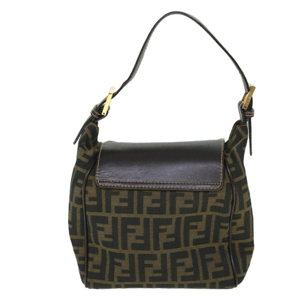 Luxury FendiZucca Canvas Hand Bag Black Brown54803