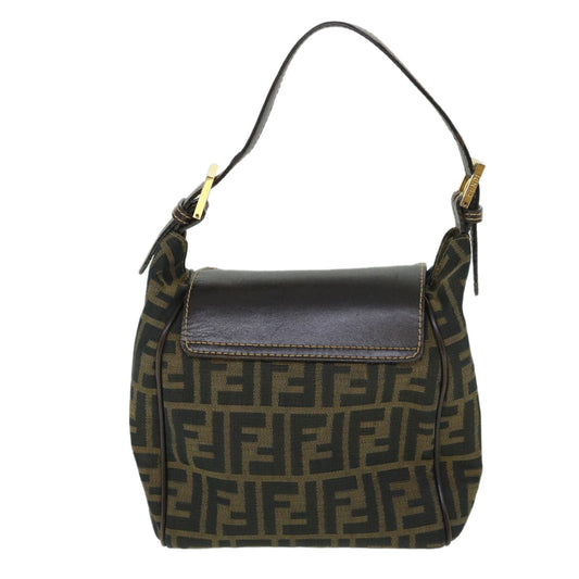 Luxury FendiZucca Canvas Hand Bag Black Brown54803