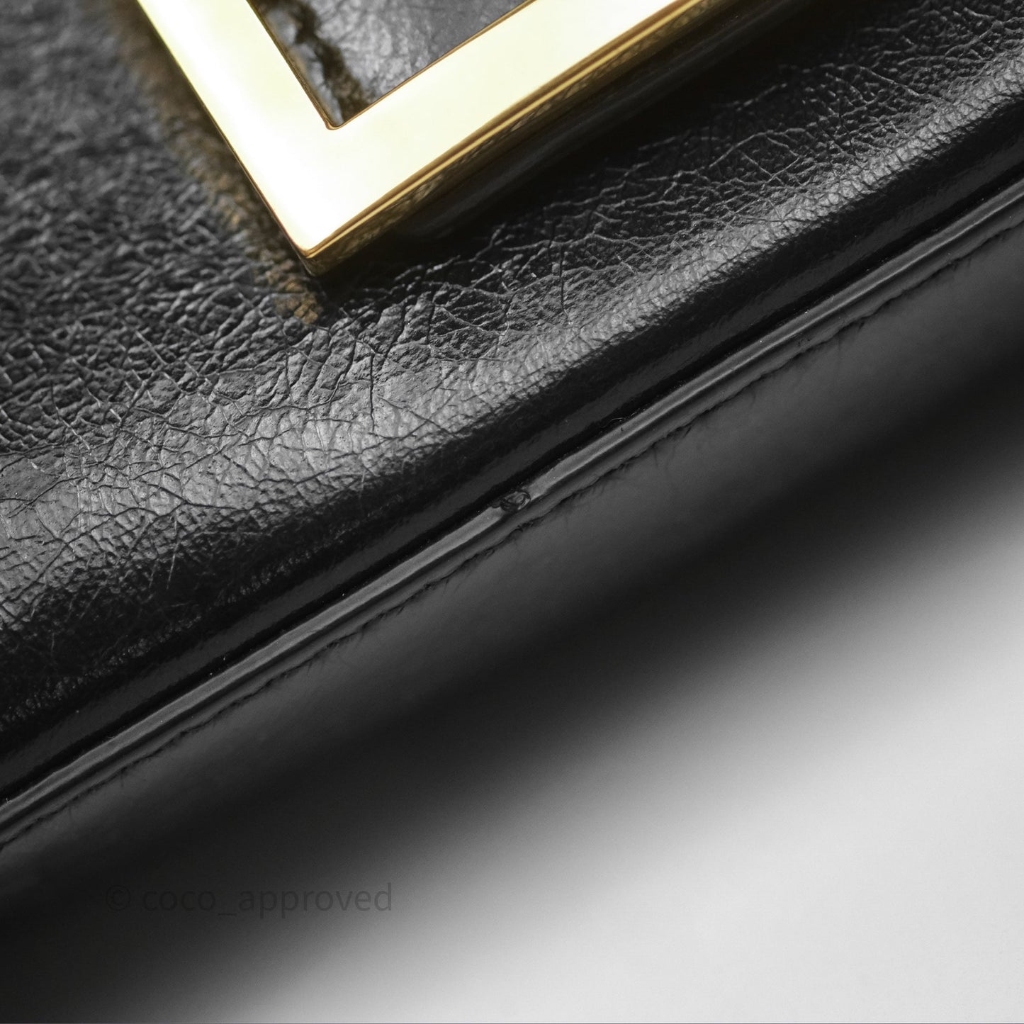 Fendi Baguette Belt Bag Black Lambskin Gold Hardware