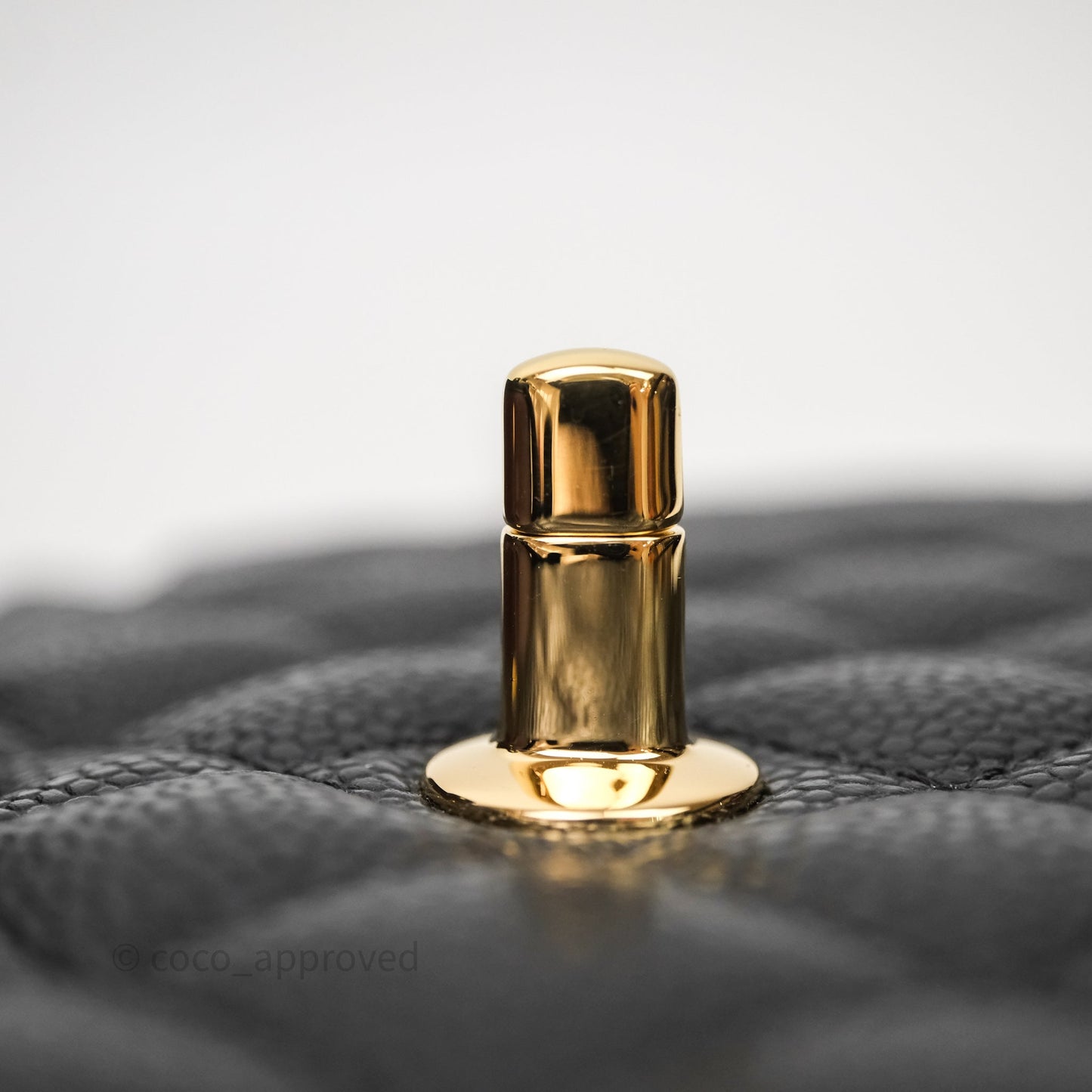 Chanel Small Classic Flap Quilted Black Caviar Gold Hardware