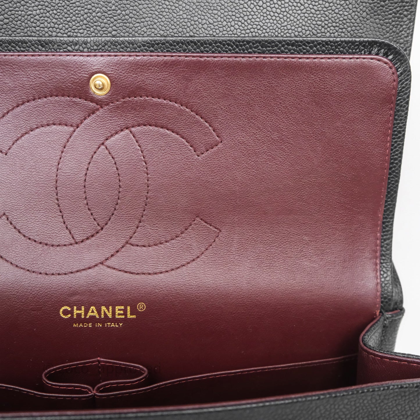 Chanel Jumbo Double Flap Black Caviar Gold Hardware⁣⁣