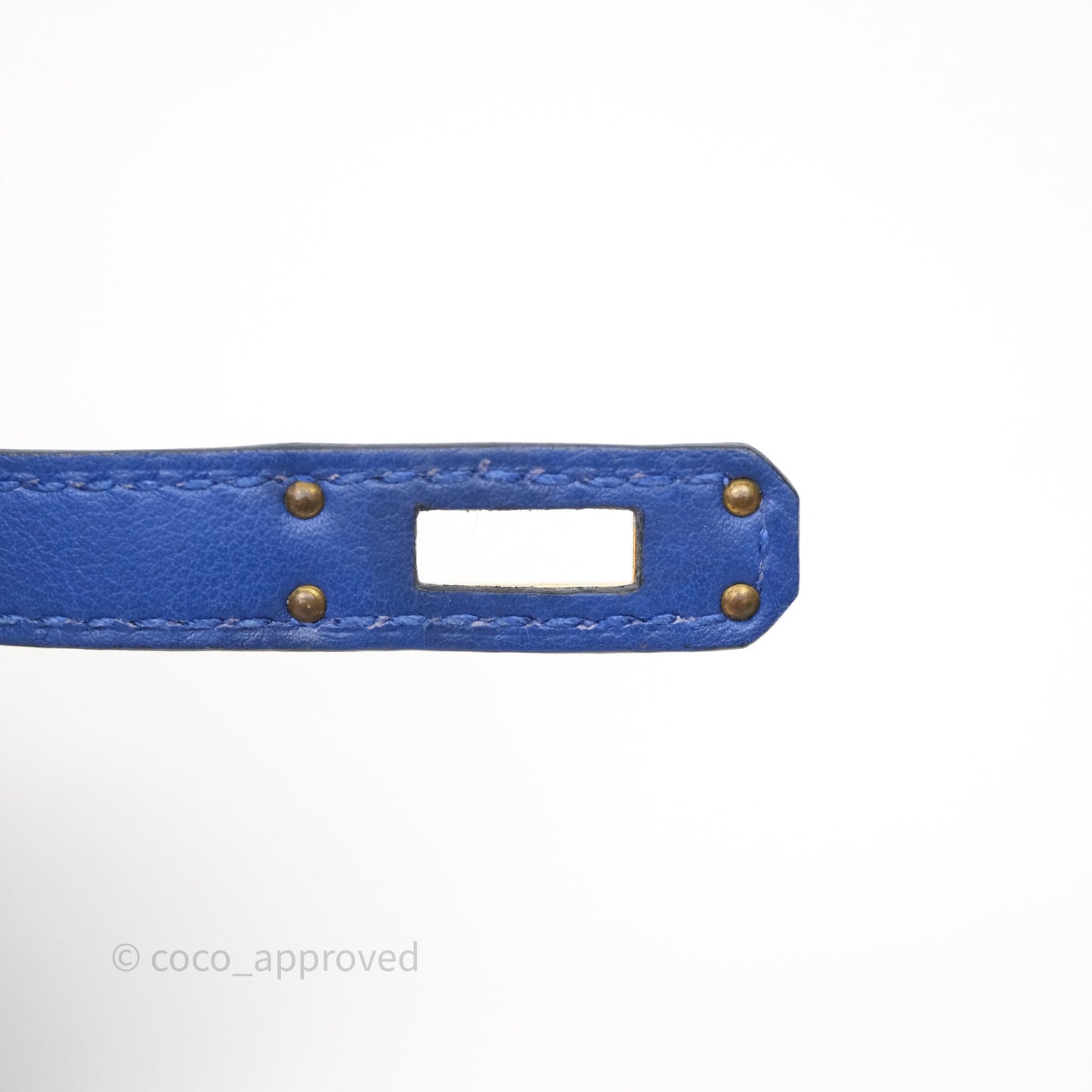 Hermès Kelly Pochette Clutch Electric Blue Swift Gold Hardware