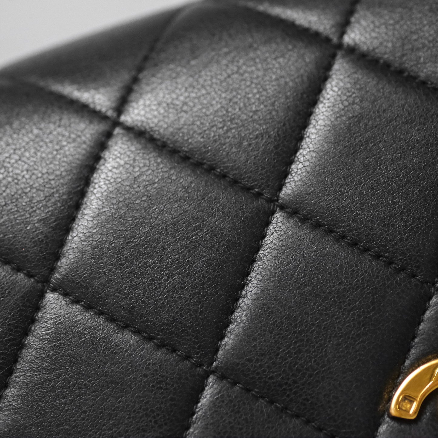 Chanel Vintage CC Duma Backpack Black Lambskin 24K Gold Hardware