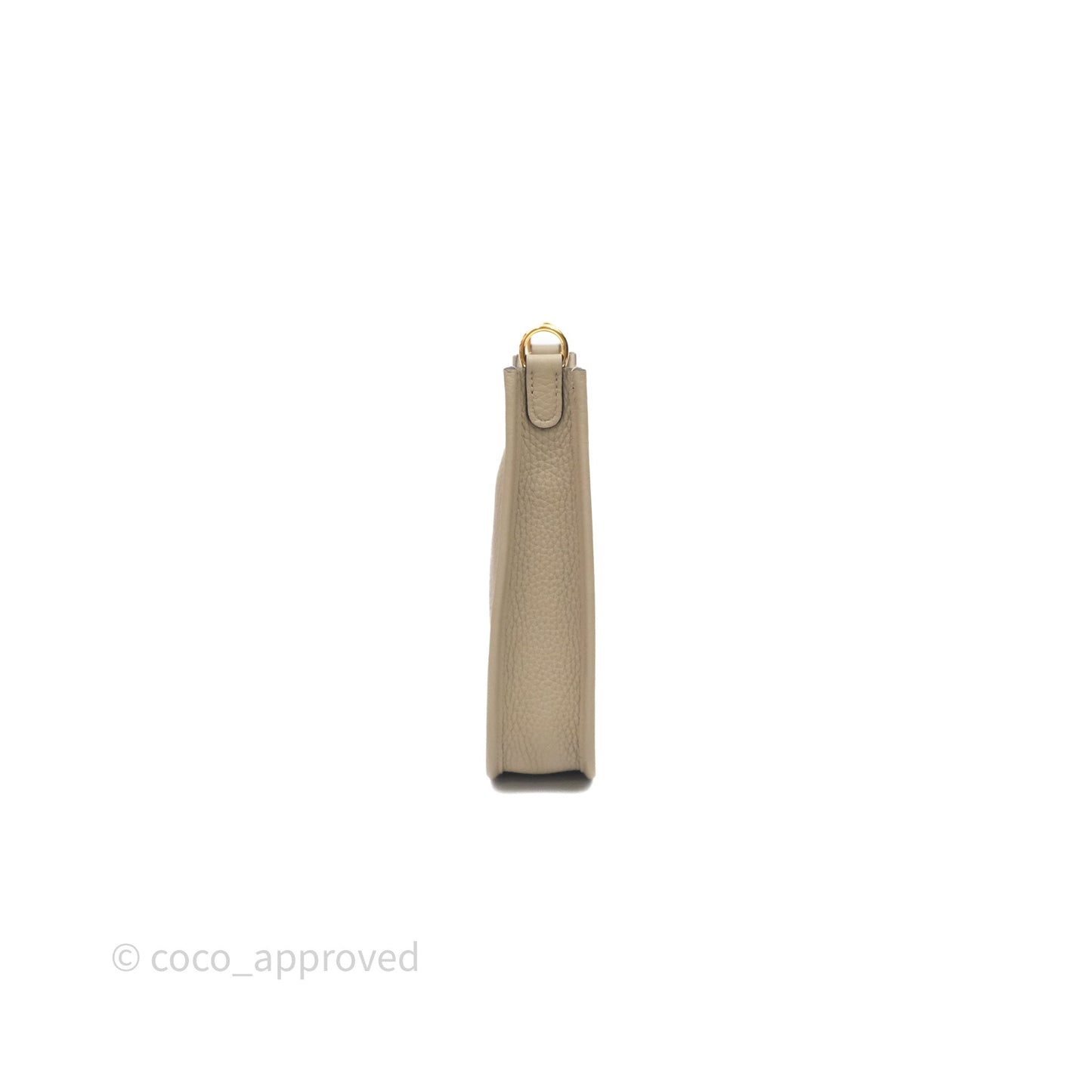Hermès Mini Evelyne 16 Beige Marfa 8Q Clemence Gold Hardware