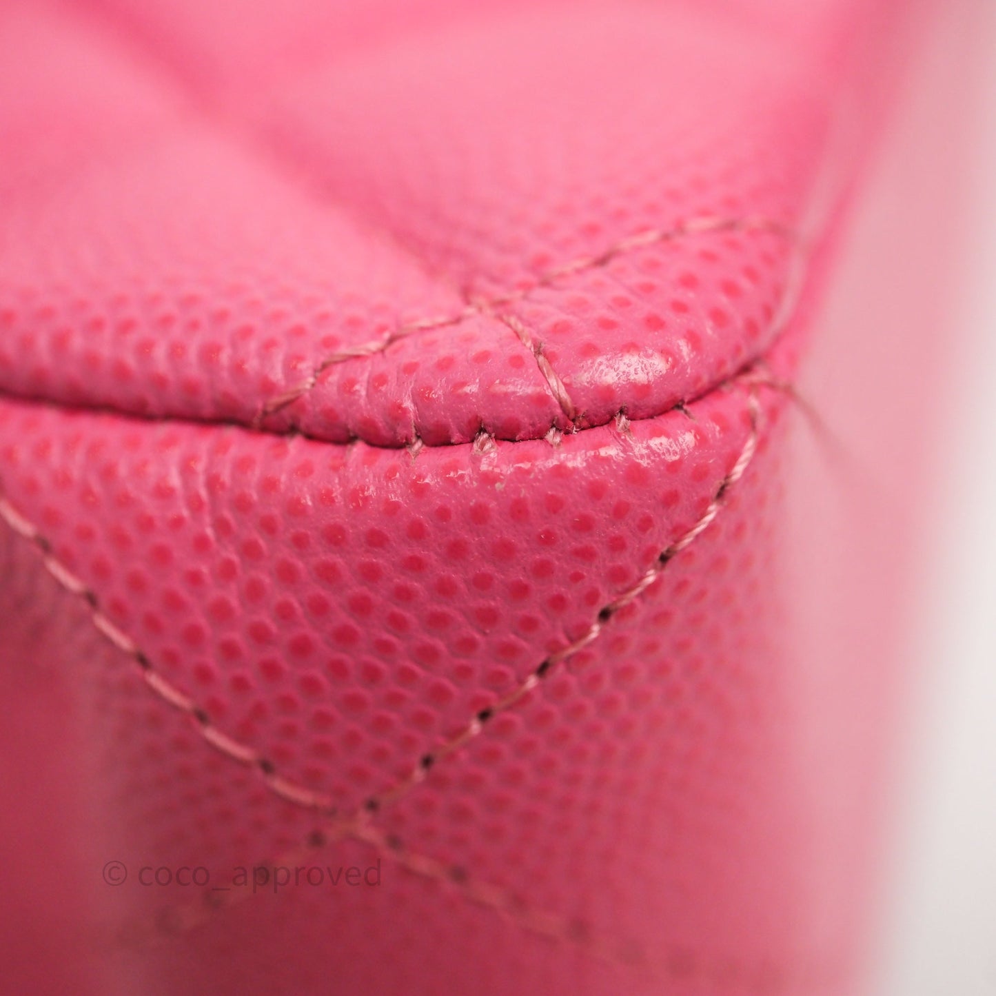 Chanel Small Classic Flap Quilted Hot Pink Caviar Gold Hardware