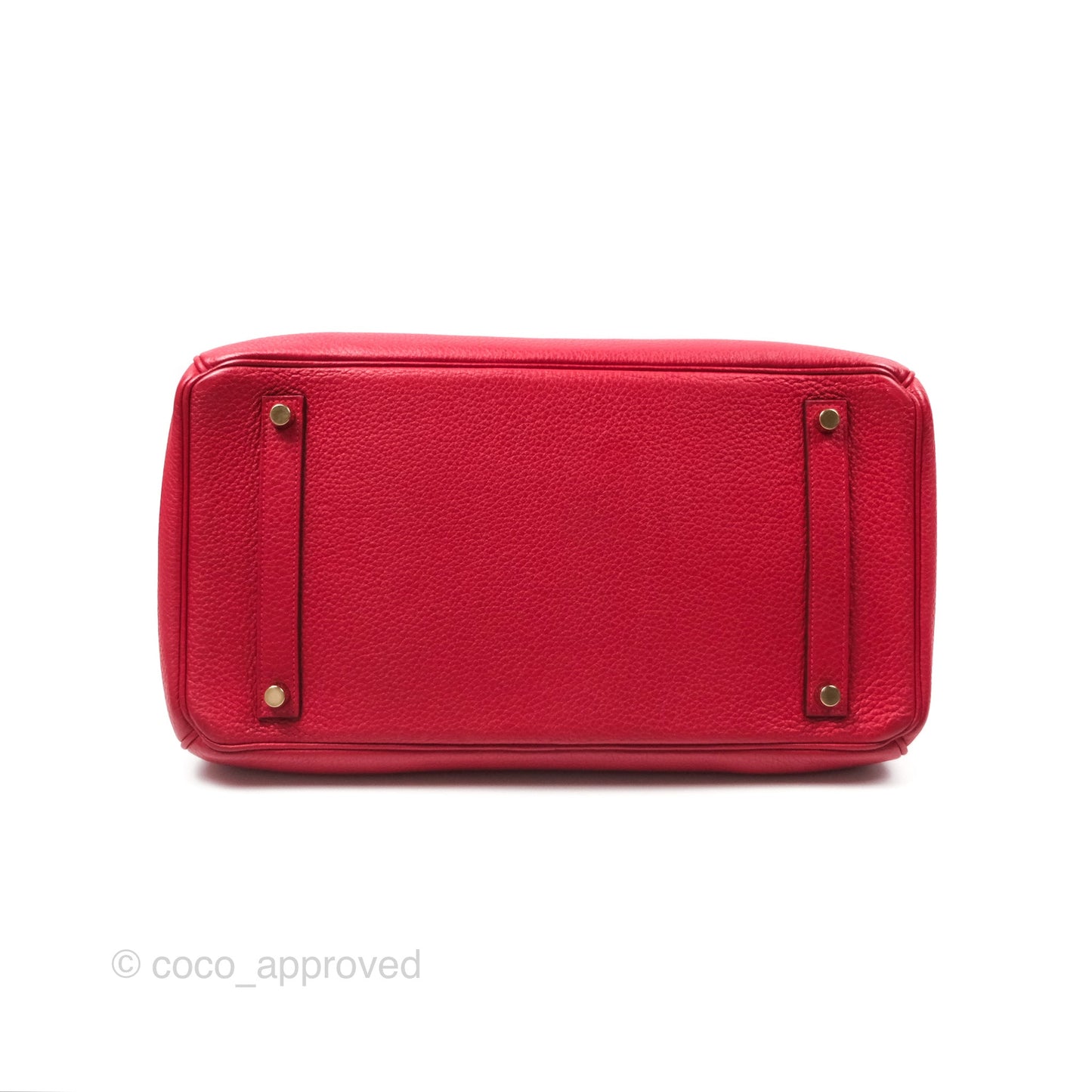 Hermès Retourne Birkin 35 Red Togo Gold Hardware