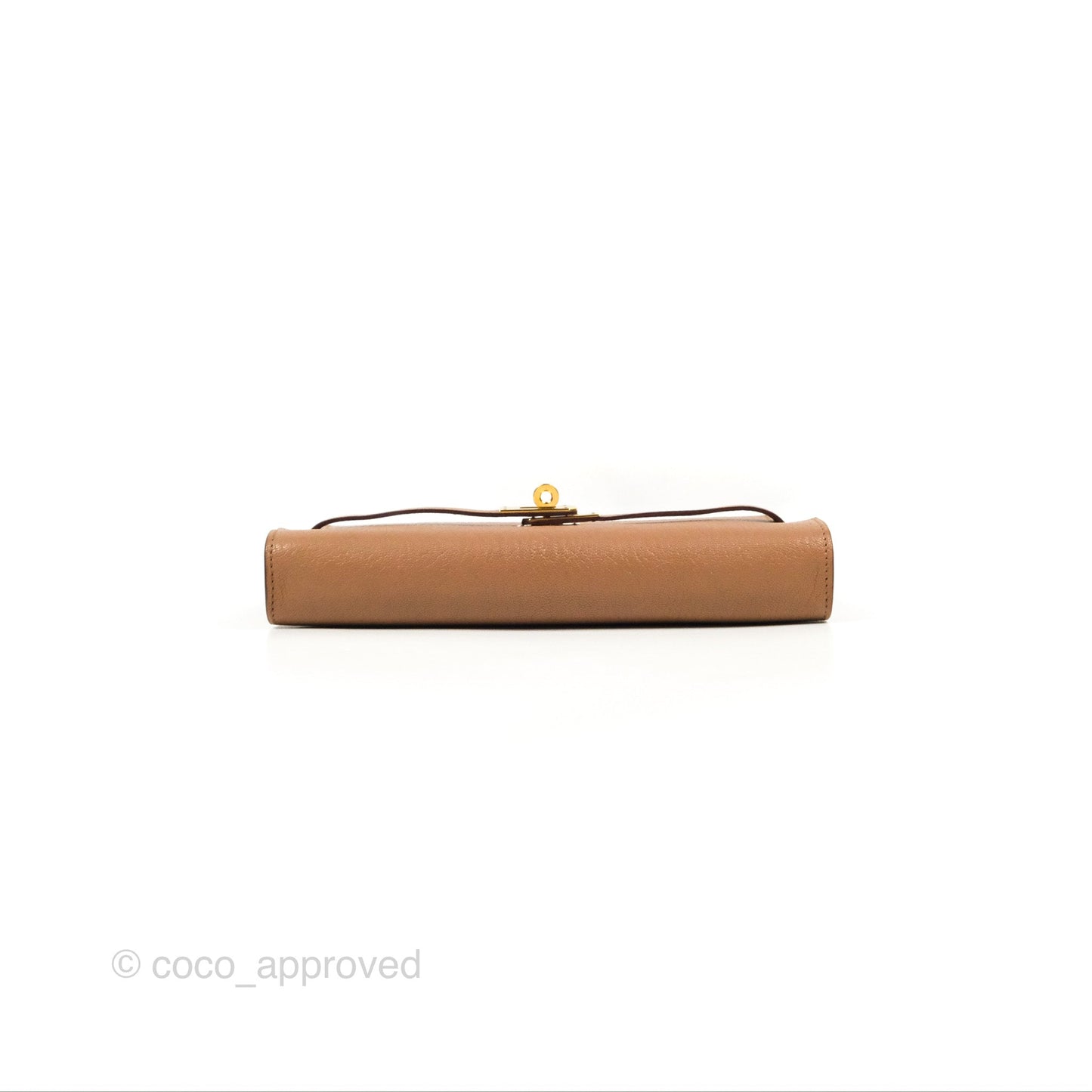 Hermès Kelly To Go Wallet Quebracho Chevre Mysore Gold Hardware