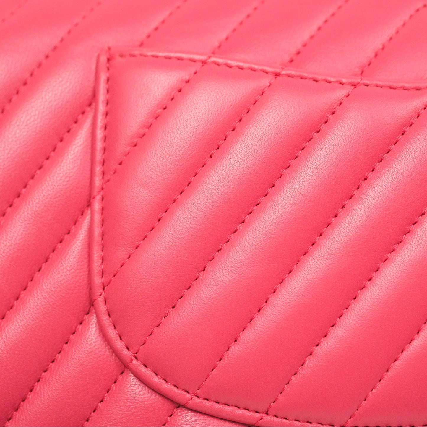 Chanel Medium Classic Flap Chevron Pink Lambskin Gold Hardware