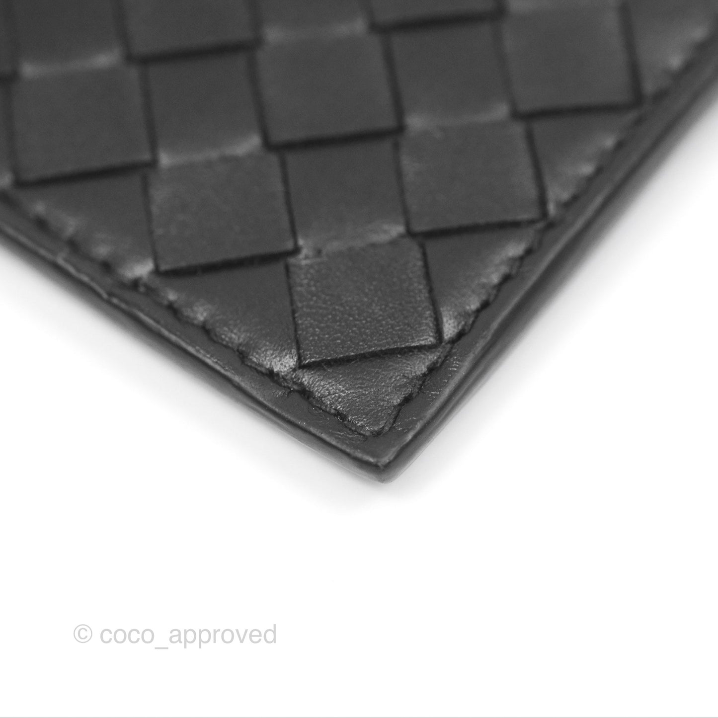 Bottega Veneta Intrecciato Card Holder Black
