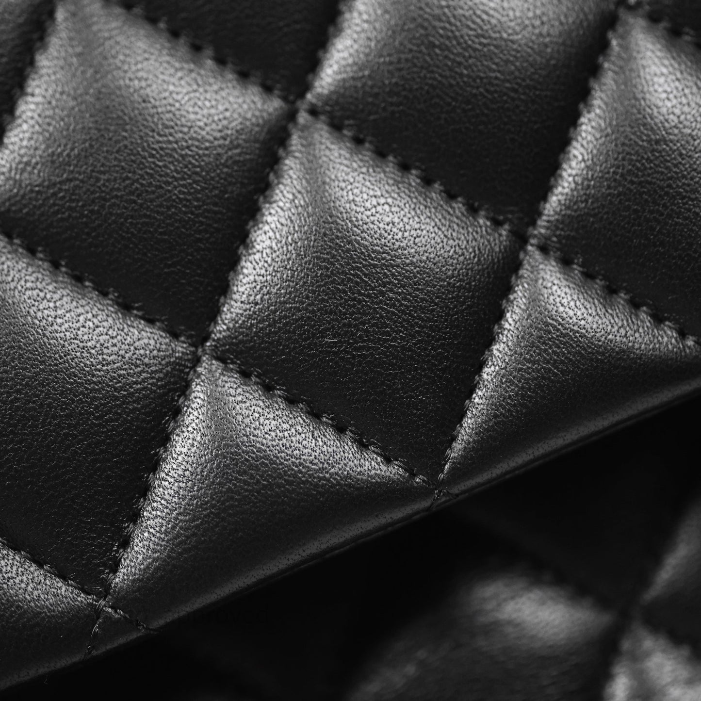 Chanel Classic M/L Medium Flap Quilted Black Lambskin Gold Hardware
