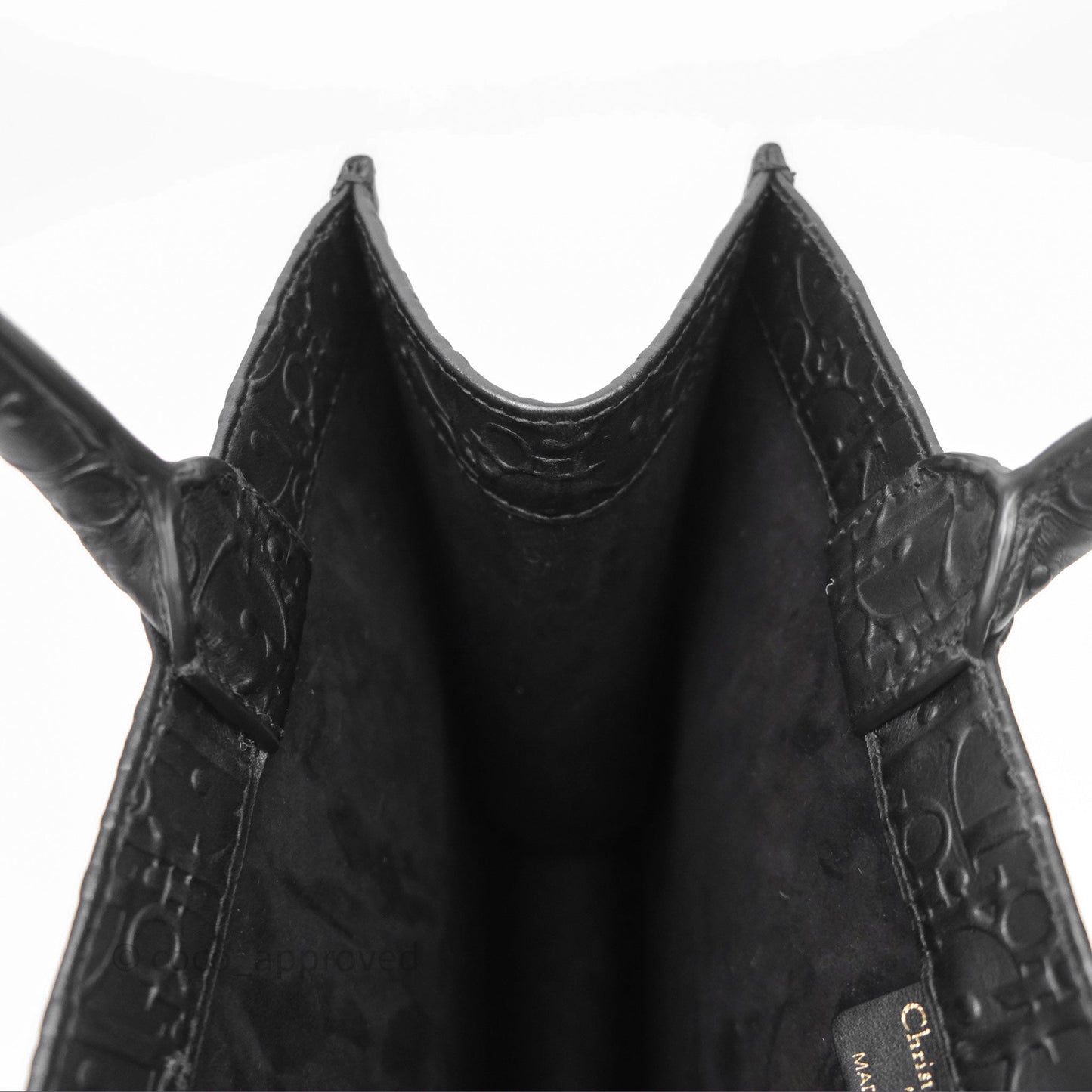Christian Dior Medium Book Tote Black Calfskin