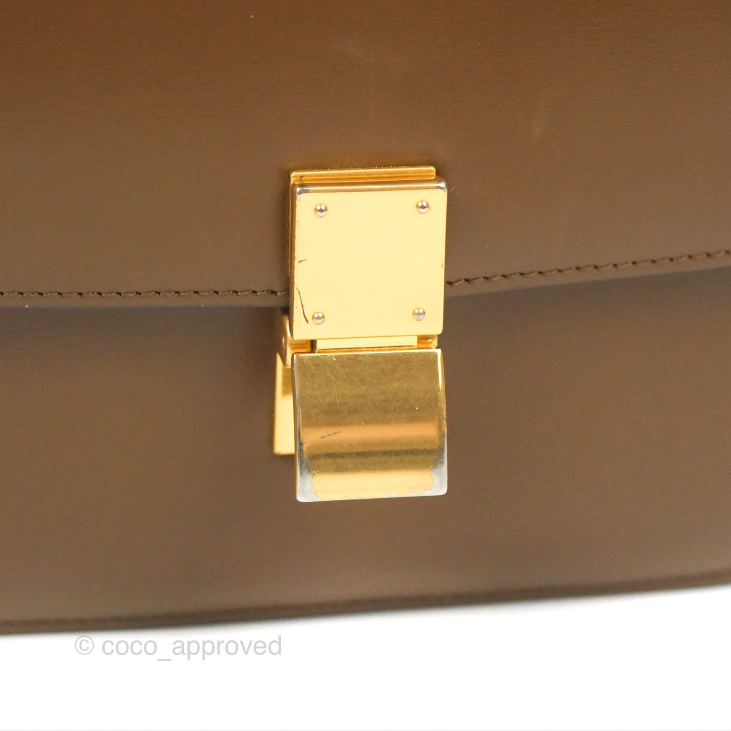 Celine Teen Classic Box Flap Caramel Box Calfskin