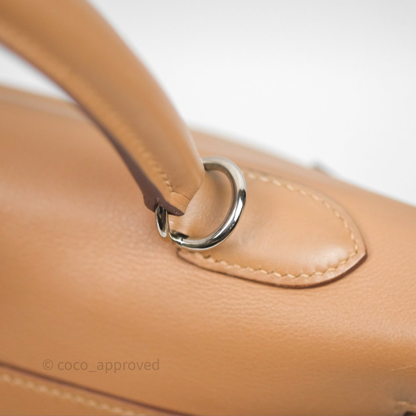 Hermès Kelly 35 Retourne Chai 0M Evercolor Palladium Hardware