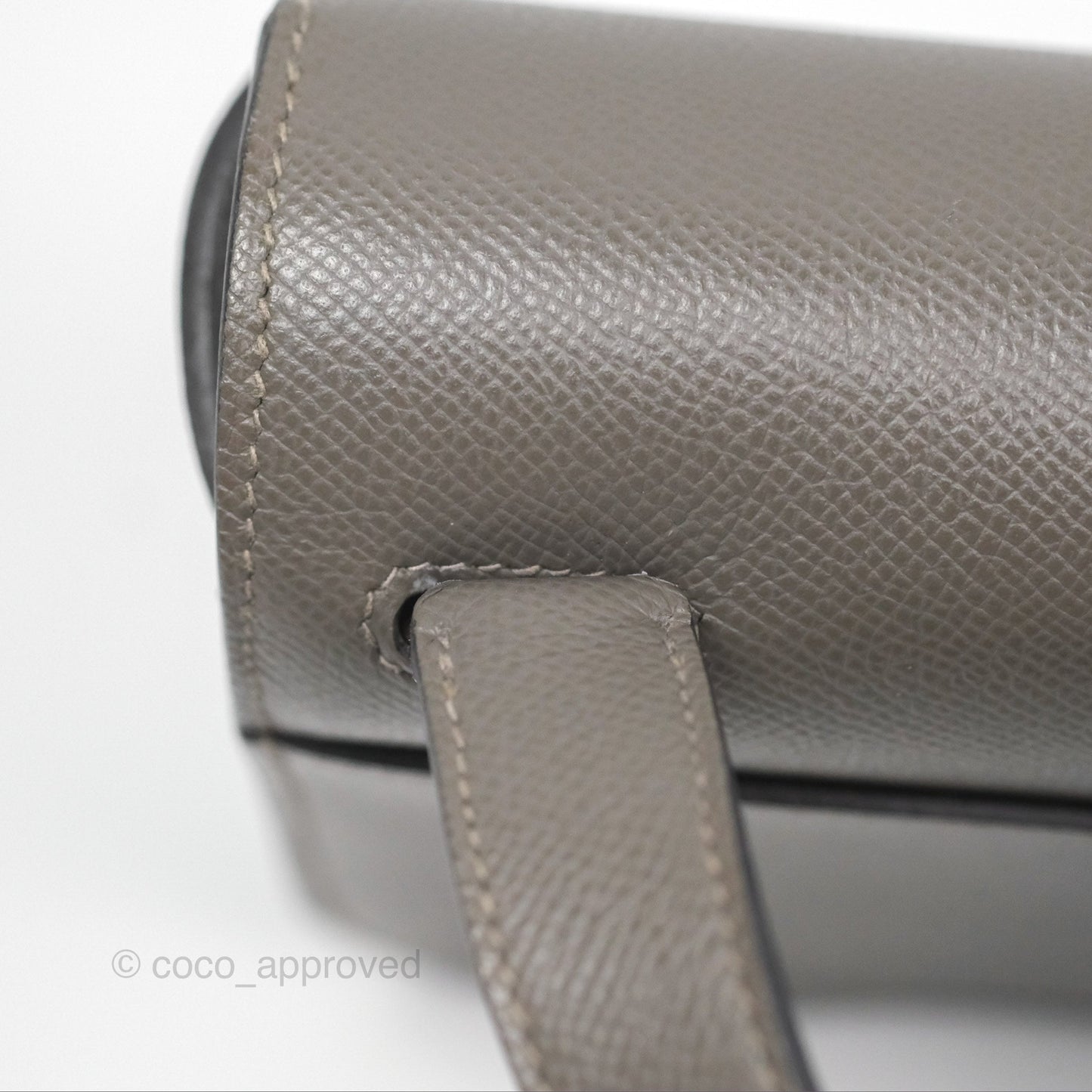 Hermès Della Cavalleria Mini Bag Gris Meyer 0L Epsom Palladium Hardware