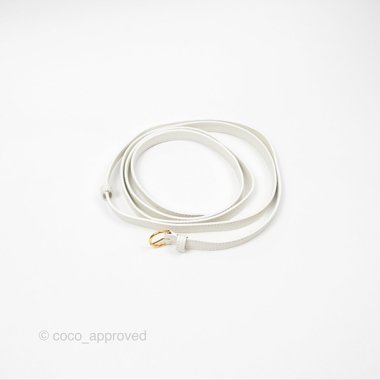 Hermès Kelly Danse II Bag White Evercolor Gold Hardware